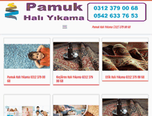 Tablet Screenshot of pamukhaliyikama.com